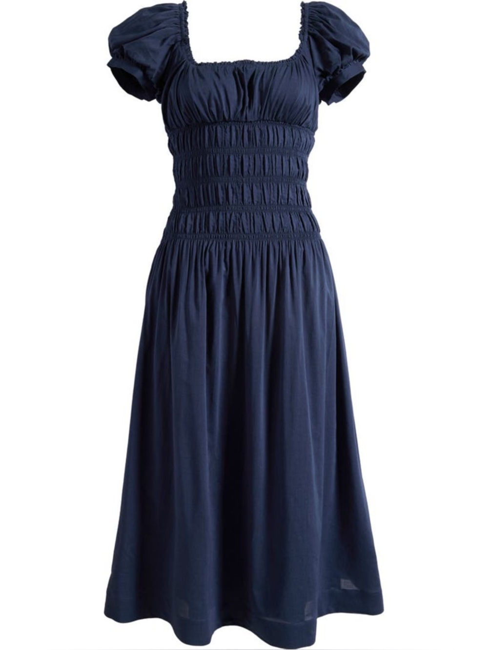 NWT Reformation Riva Midi Dress in Midnight Size S
